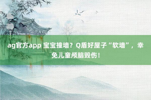 ag官方app 宝宝撞墙？Q盾好屋子“软墙”，幸免儿童颅脑毁伤！